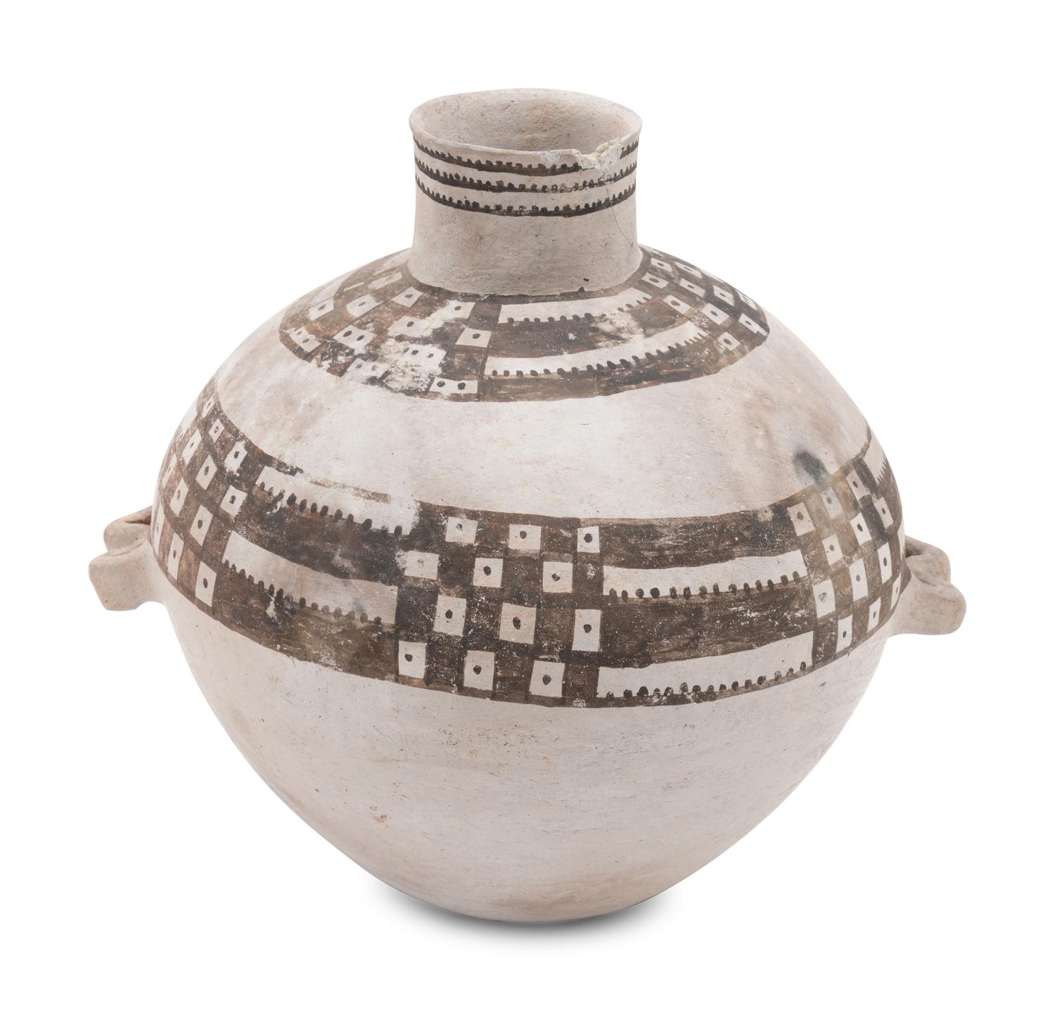 Mesa Verde Black-on-White Pottery Olla