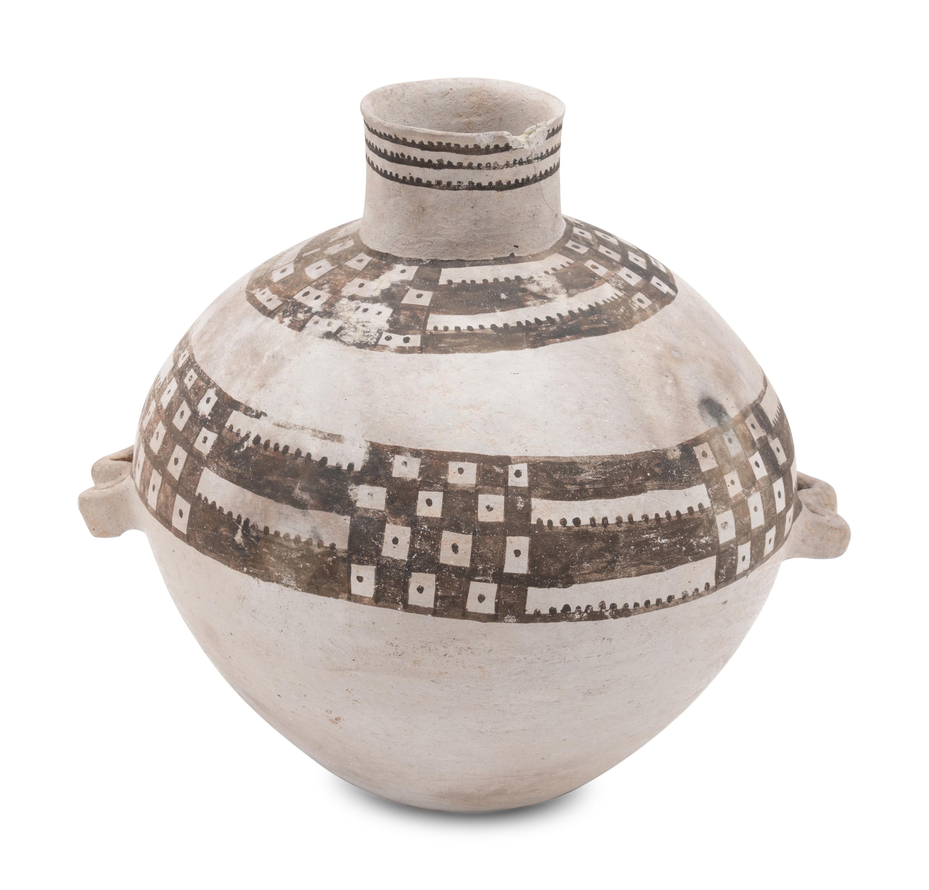 Mesa Verde Black-on-White Pottery Olla