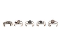 Navajo Silver and Turquoise Cuff Bracelets
