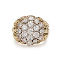 DIAMOND AND YELLOW GOLD RING