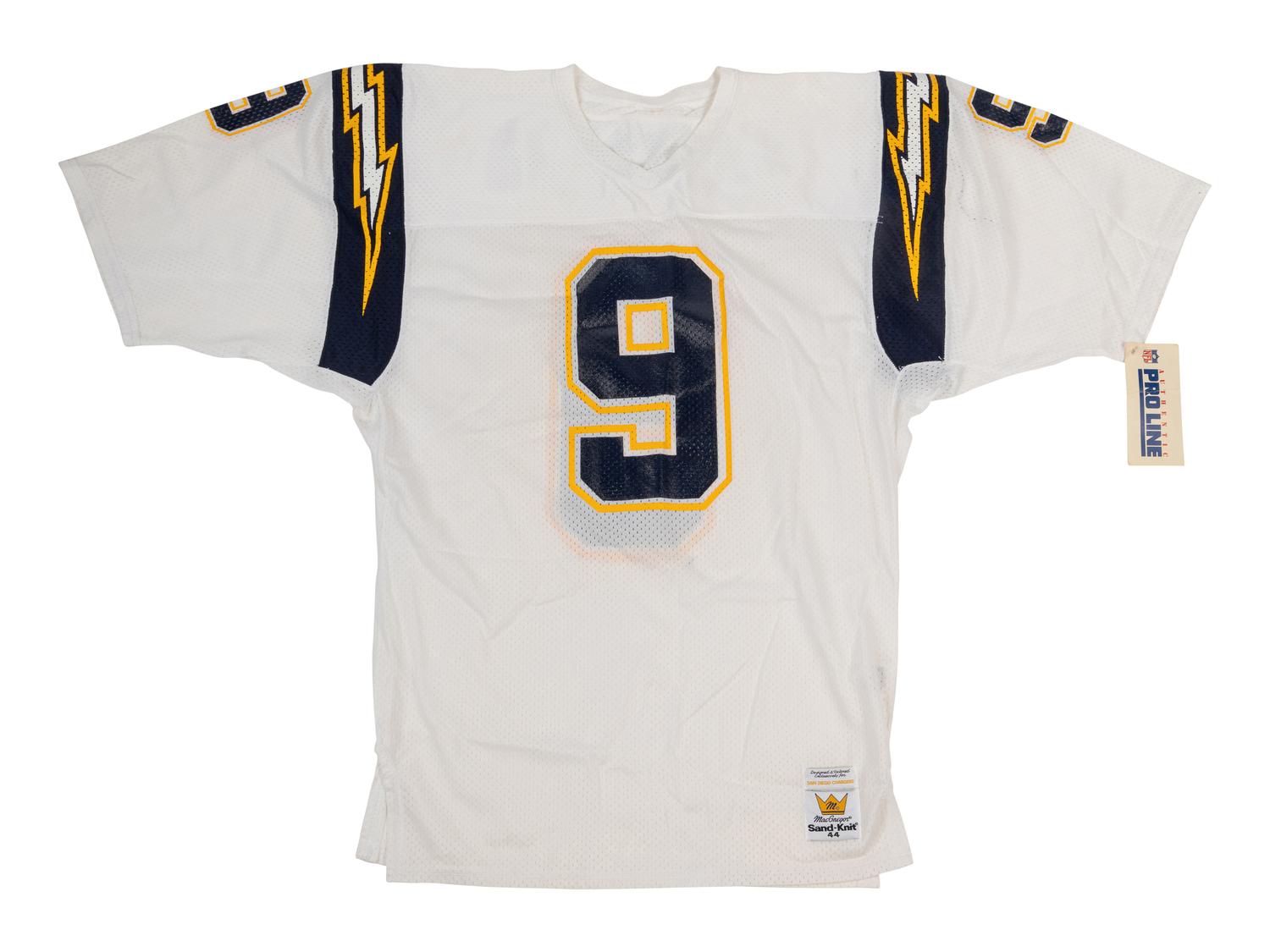A Group of Three Vintage Jim McMahon San Diego Chargers Football Jerseys from The Collection of Sports Super Agent Steve Zucker,