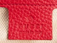 Gucci Red Leather Logo Clutch