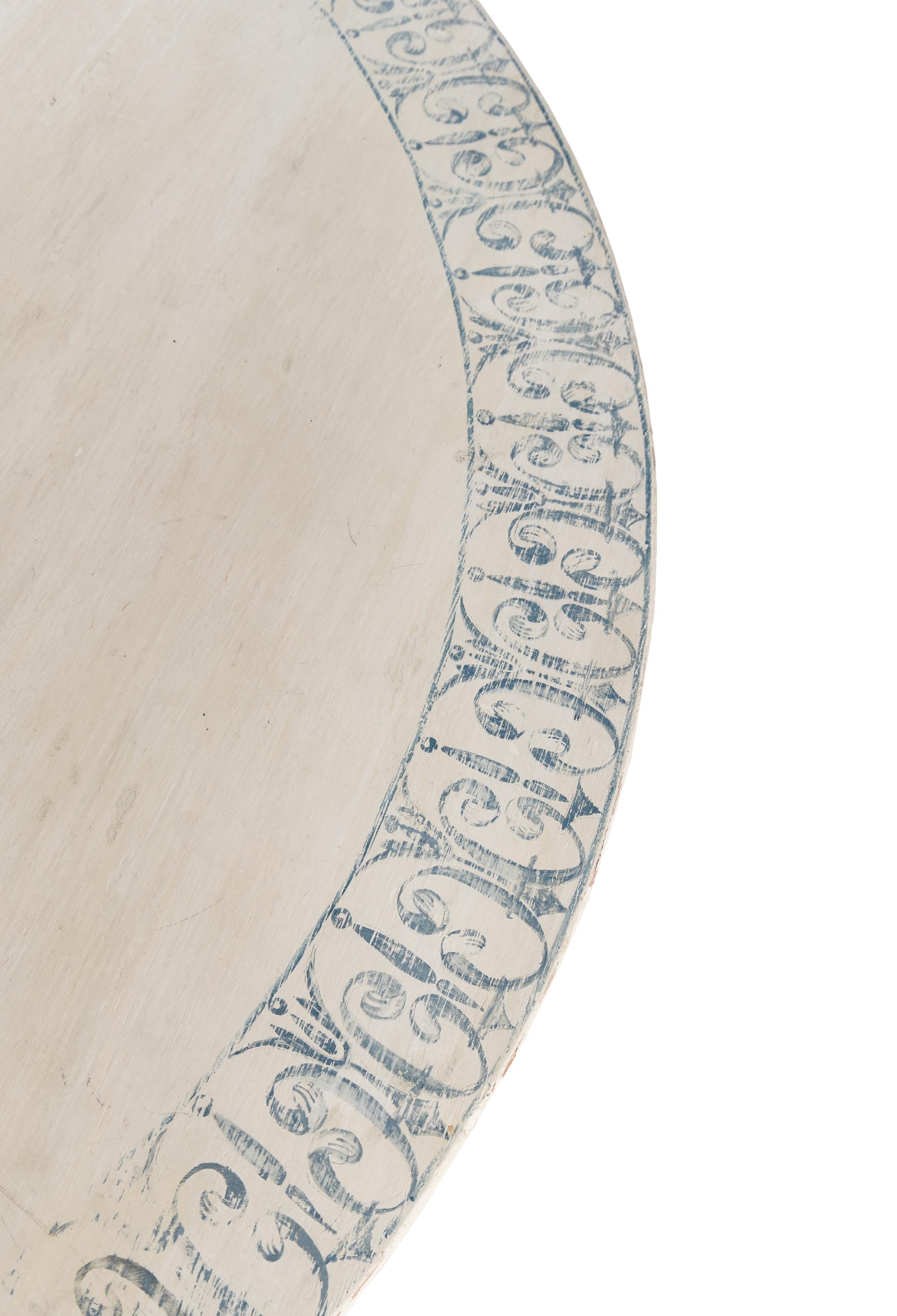 A George III Style Painted Pedestal Table
