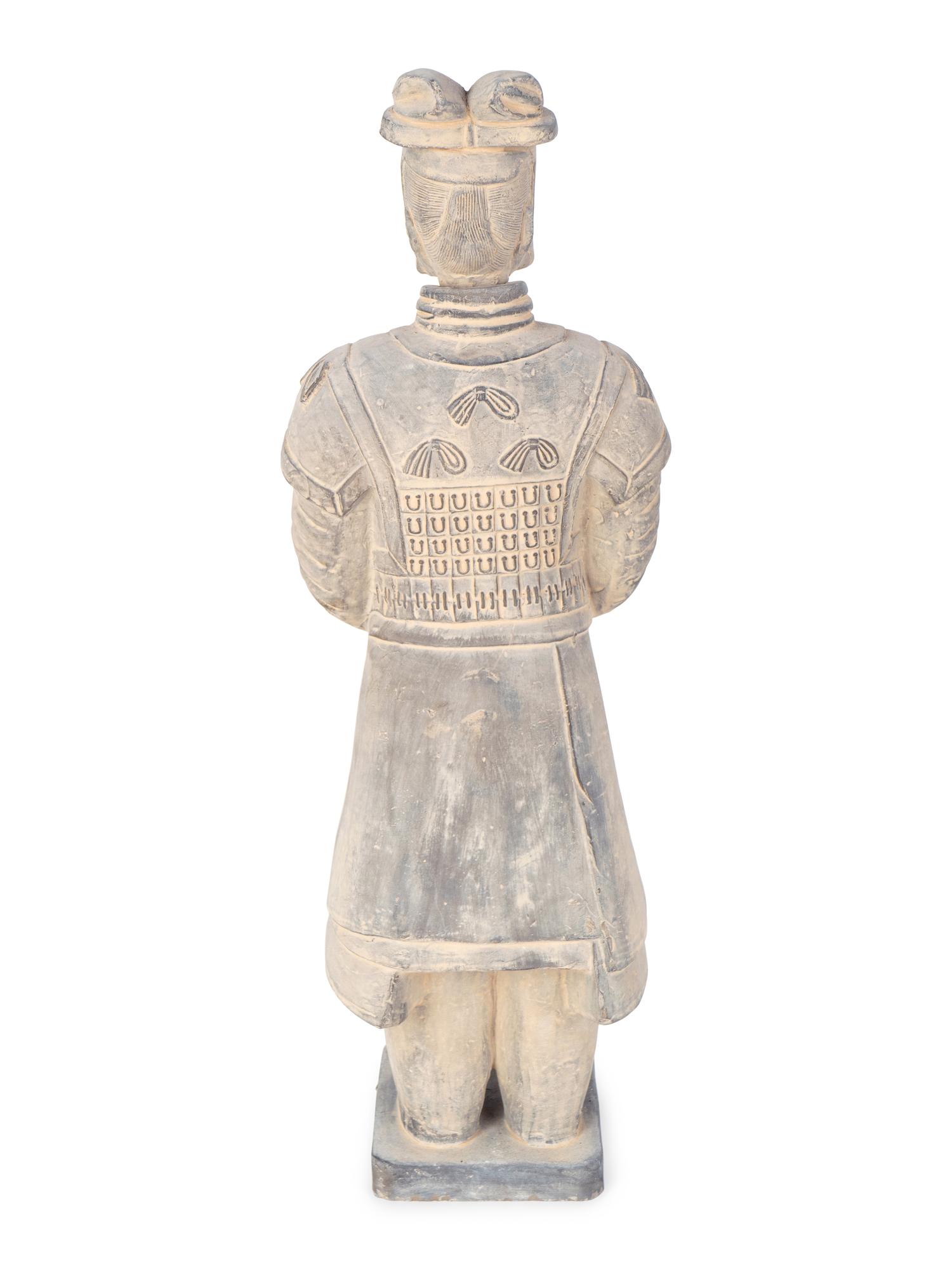 A Chinese Terracotta Figure of a Warrior — 20TH CENTURY