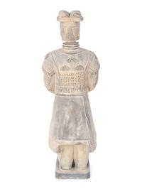 A Chinese Terracotta Figure of a Warrior — 20TH CENTURY