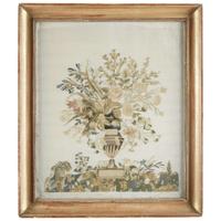 Silkwork picture New England, circa 1820