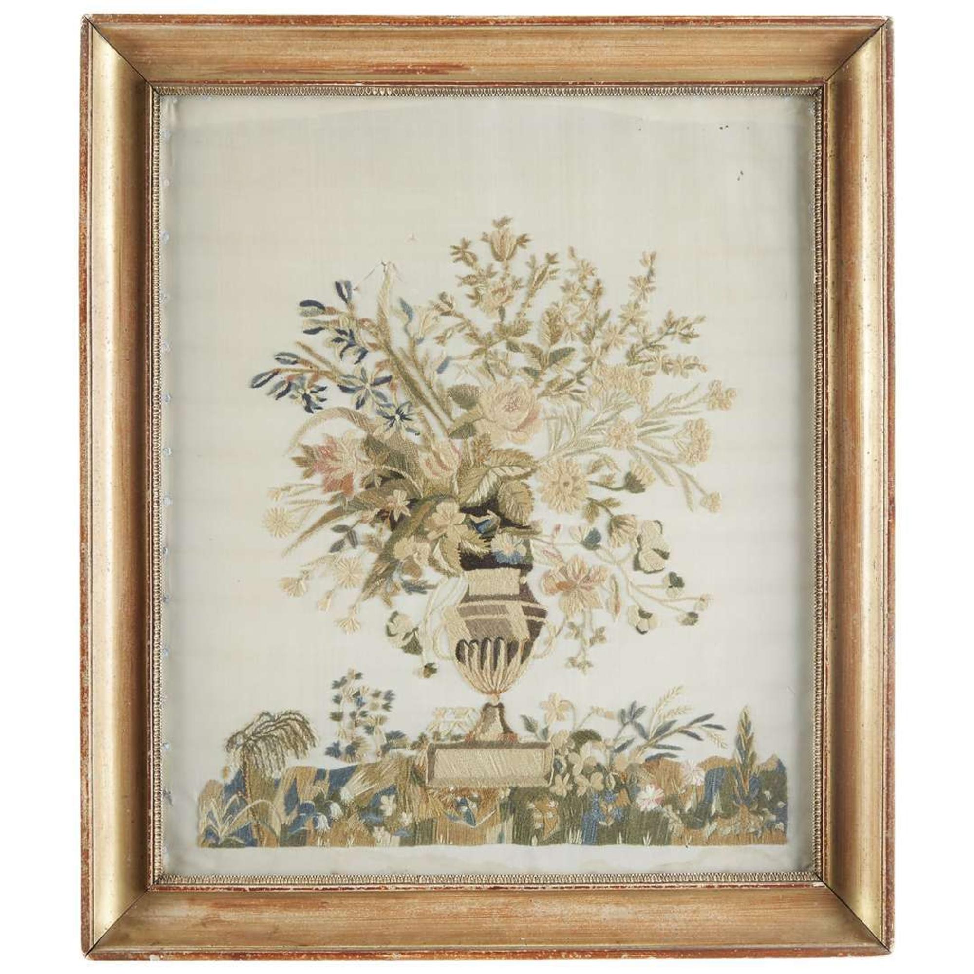 Silkwork picture New England, circa 1820