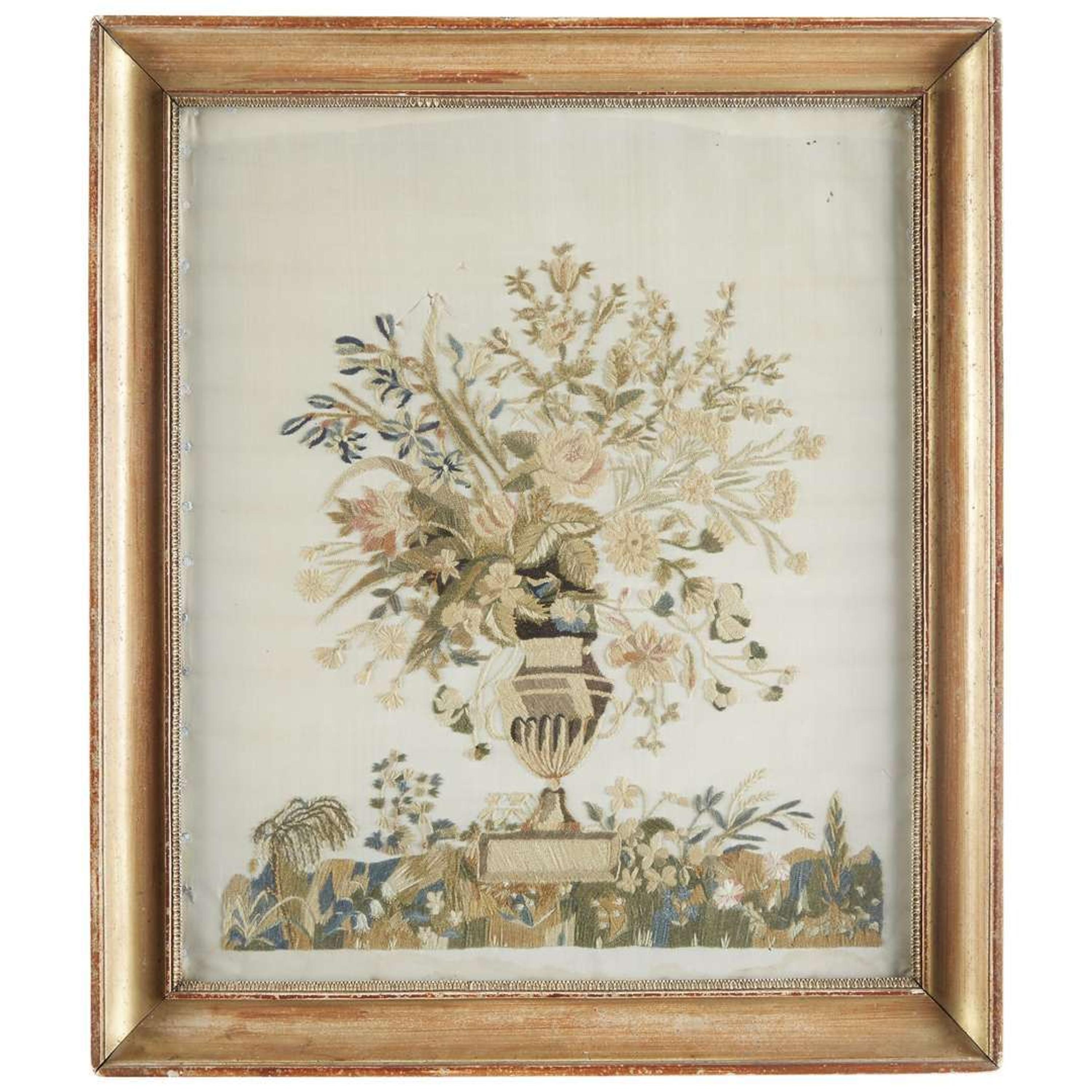 Silkwork picture New England, circa 1820