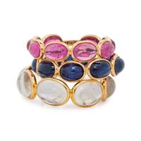 COLLECTION OF GEMSTONE RINGS