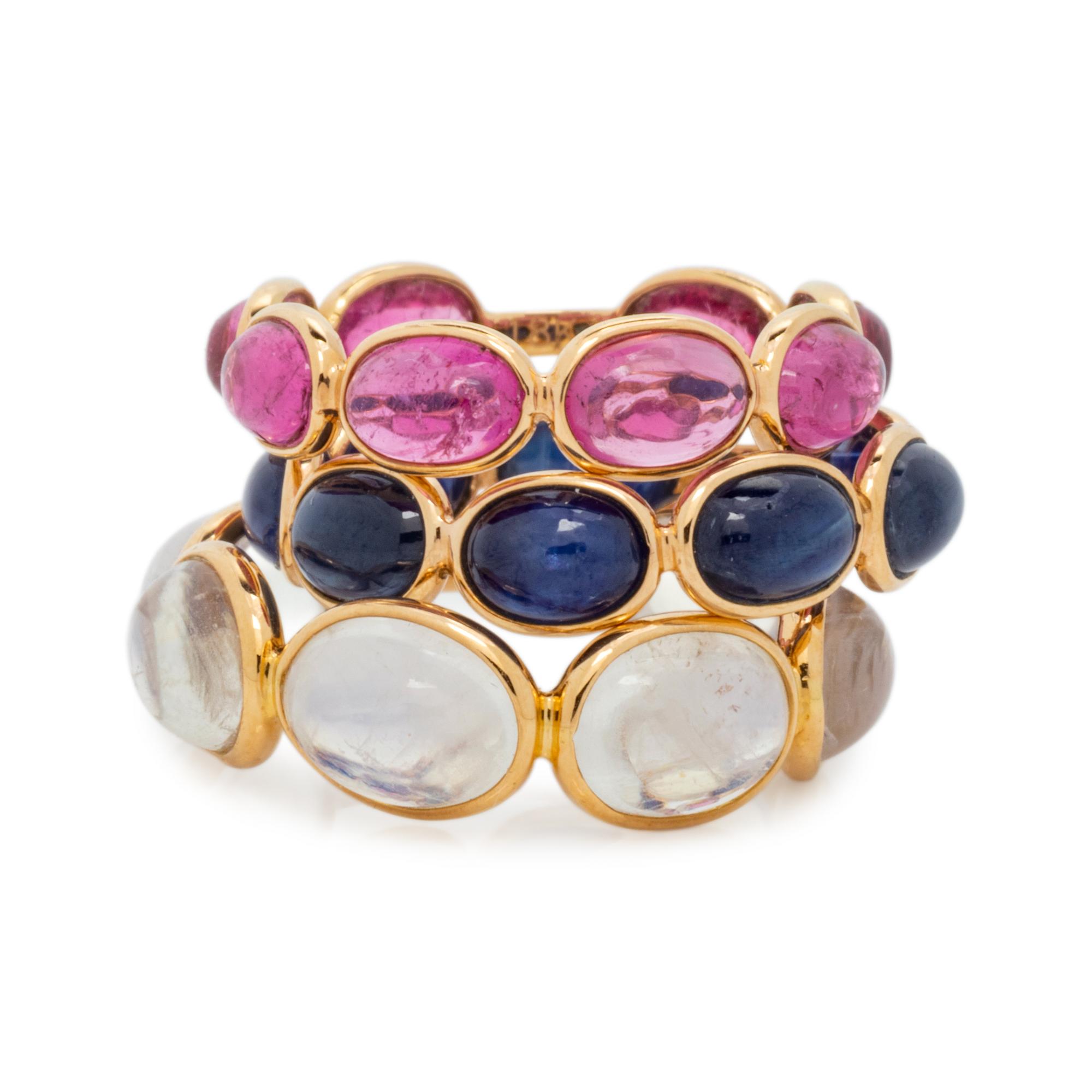 COLLECTION OF GEMSTONE RINGS