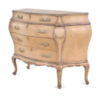 An Italian Painted Bombé Commode