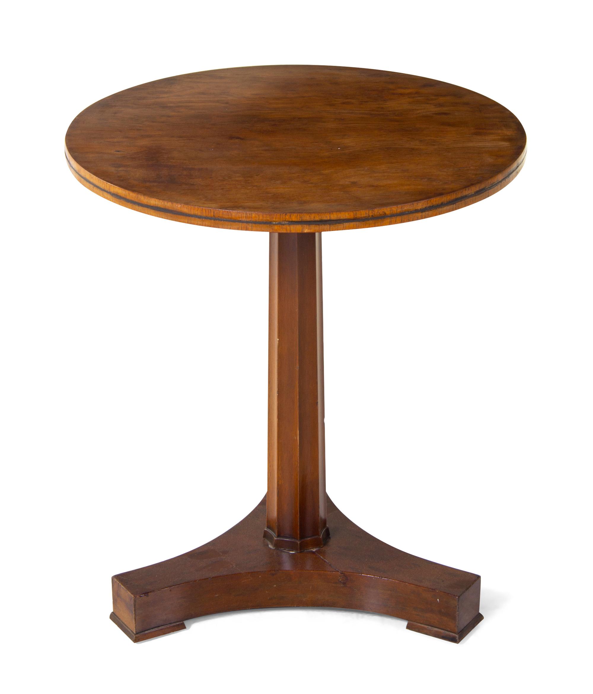 A Biedermeier Style Walnut Table