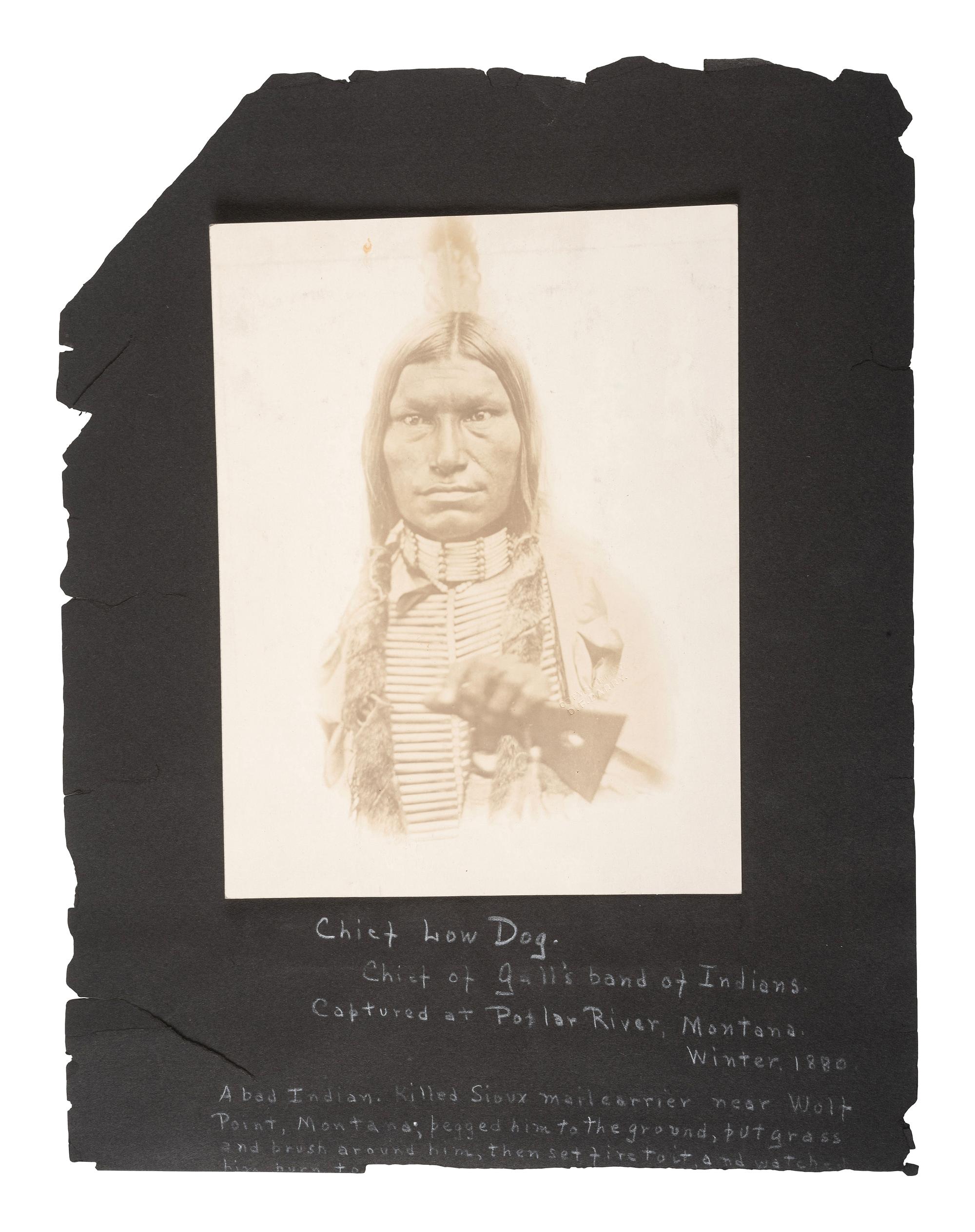 [NATIVE AMERICANS]. BARRY, David F. (1854-1934), photographer. A collection of 51 photographs of Native American subjects, George Armstrong Custer, and personalities and places associated with the Battle of Little Bighorn.