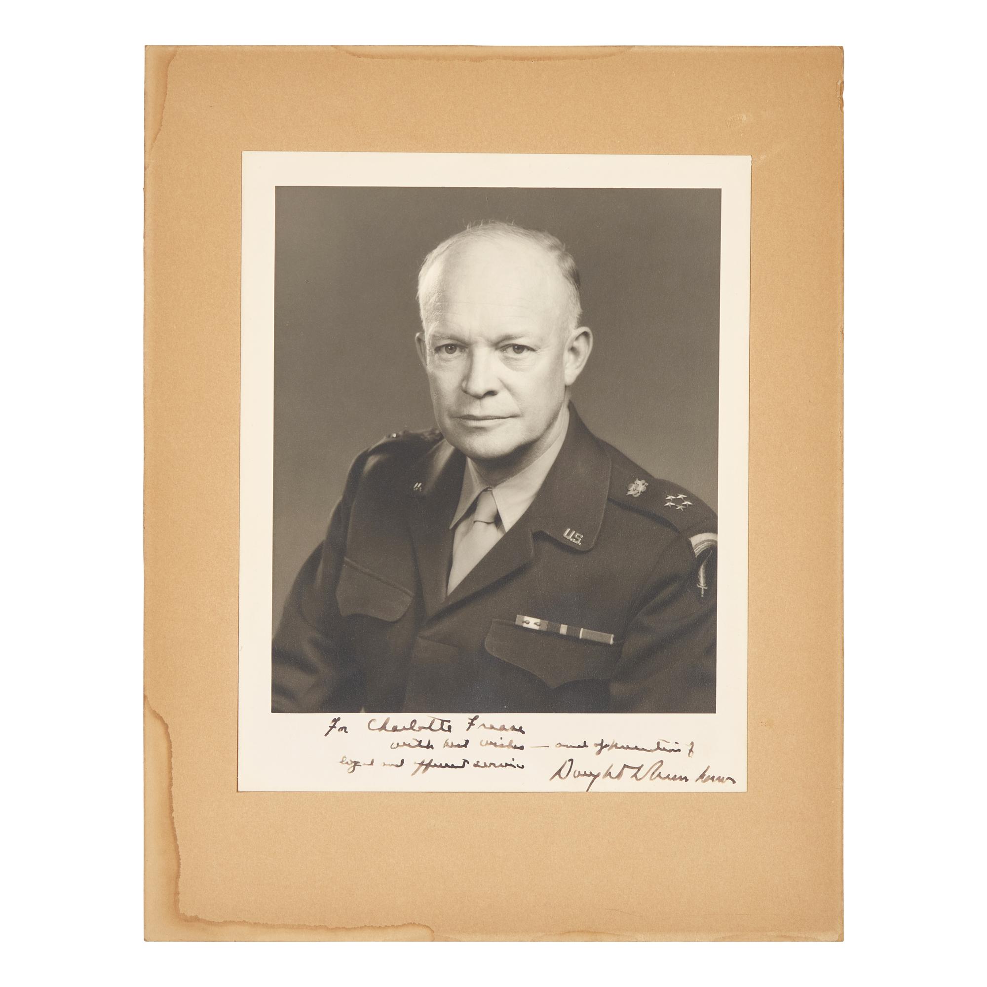 [Presidential] Eisenhower, Dwight D. Inscribed photograph