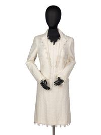 Chanel White Tweed Dress