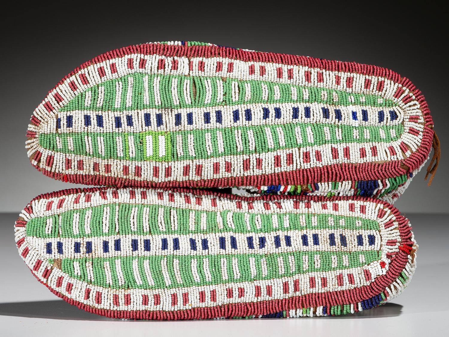 Sioux Fully Beaded Moccasins