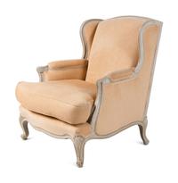 A Pair of Louis XV Style Gray-Painted Bergères