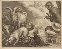 Boetius Adams Bolswert, (Dutch, 1580-1633), Natus Dei, 1632 (6 plates from a portfolio of animals in landscapes after Abraham Bloemaert