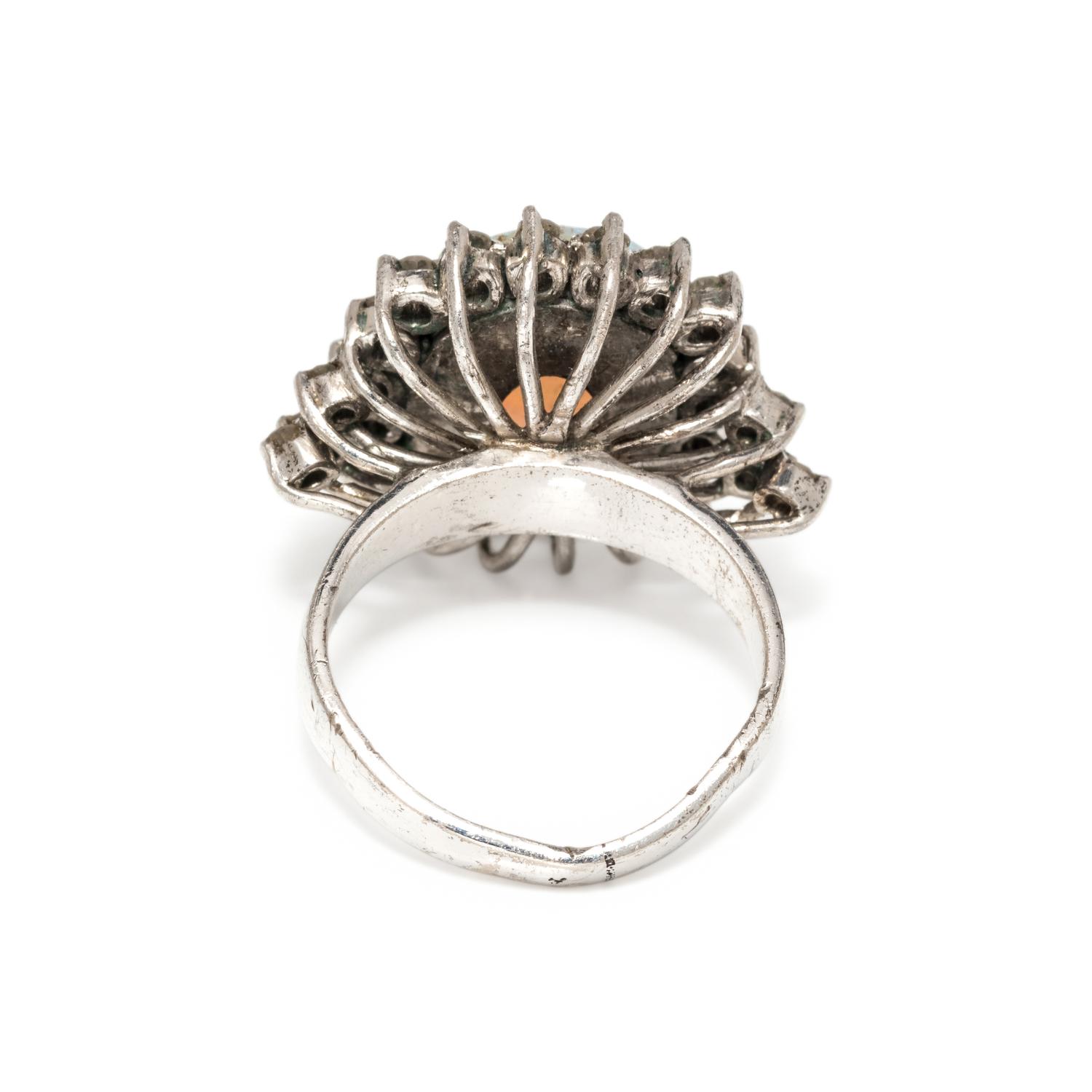 OPAL AND DIAMOND RING