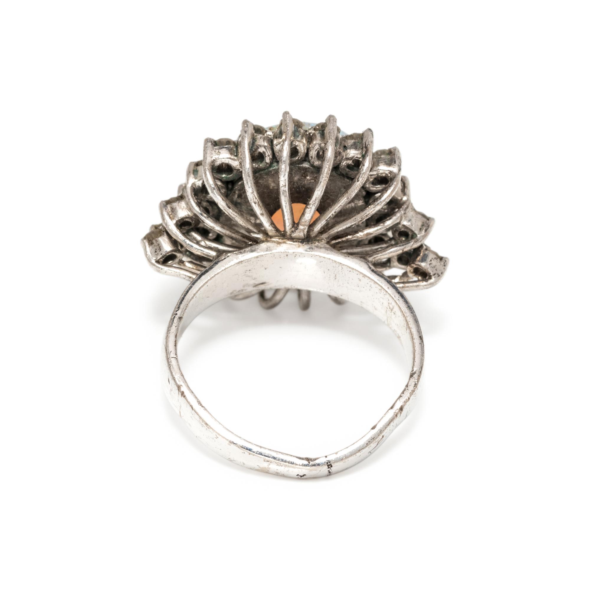 OPAL AND DIAMOND RING