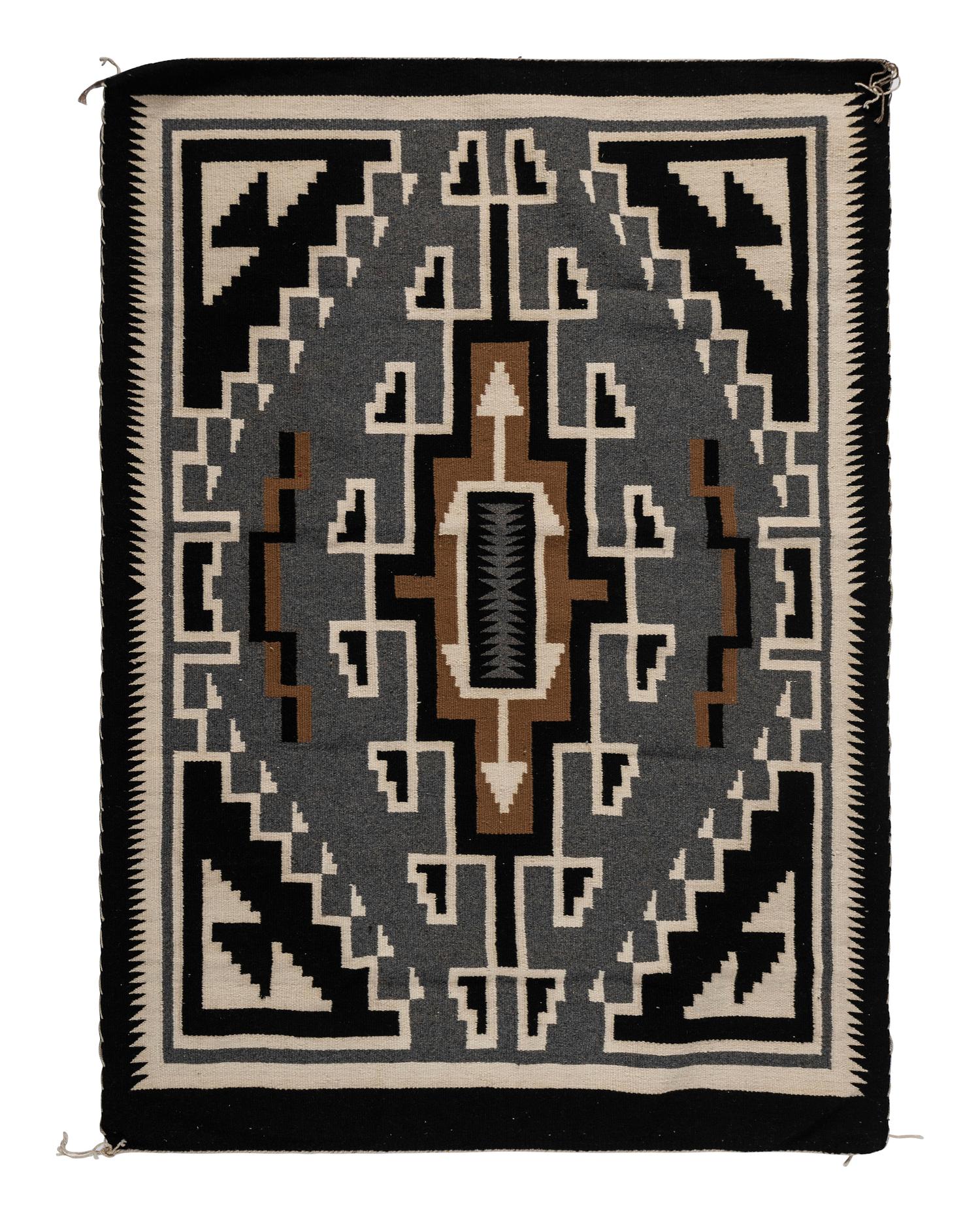 Navajo Two Grey Hills Weaving / Rug