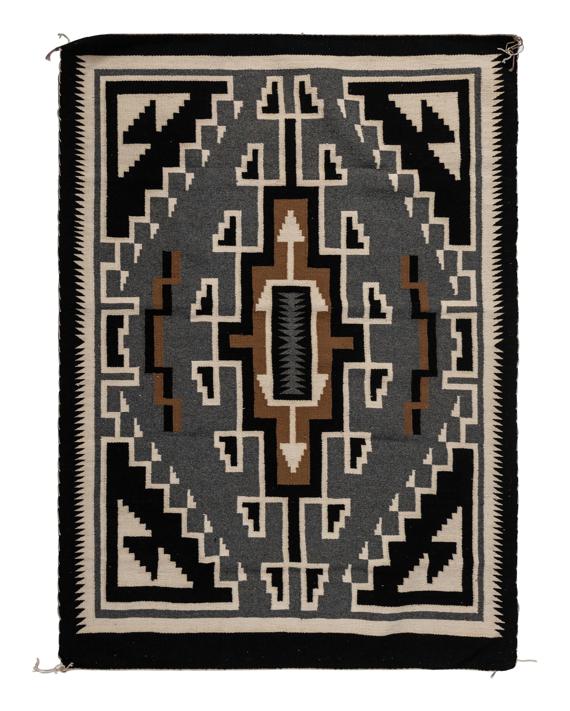 Navajo Two Grey Hills Weaving / Rug