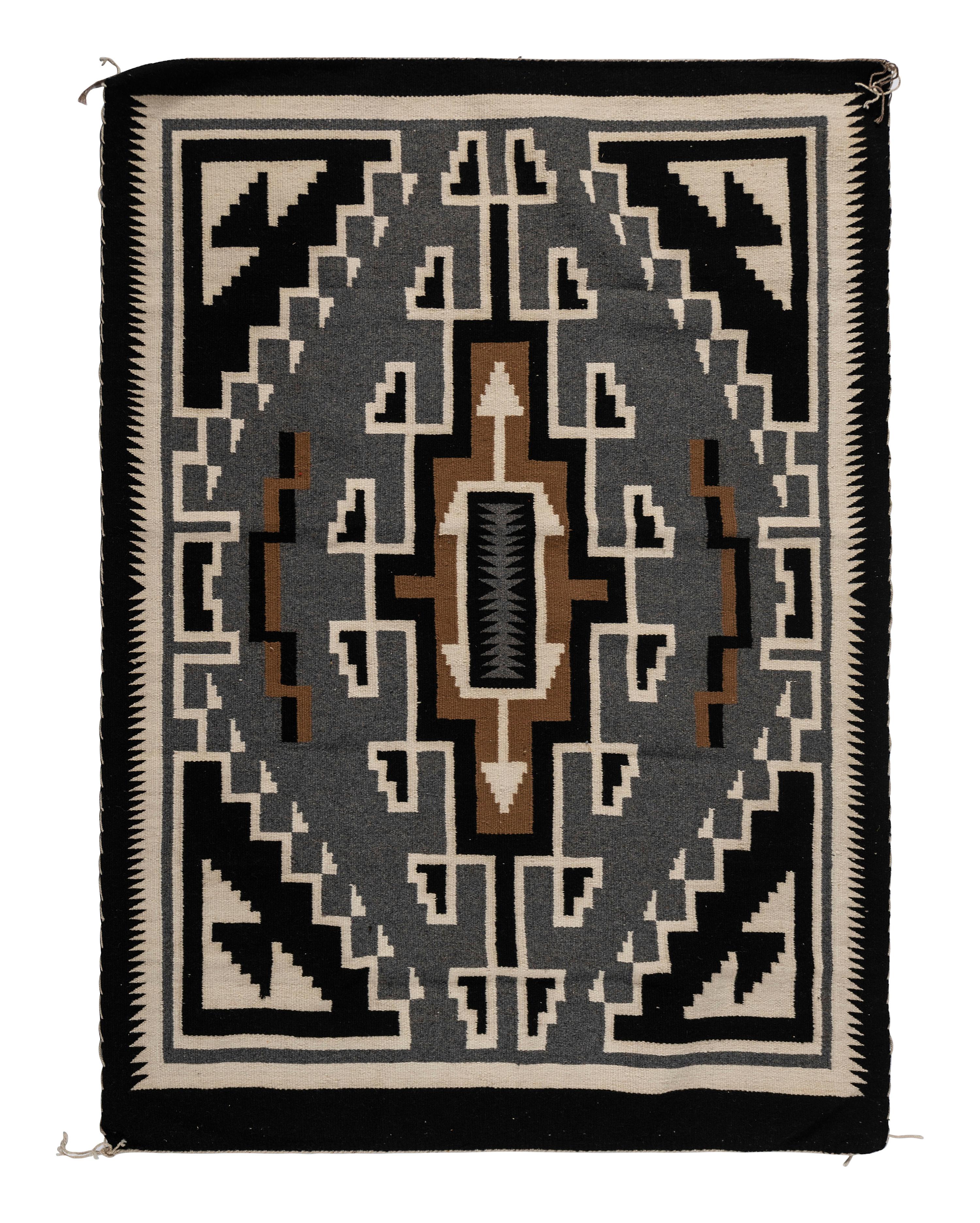 Navajo Two Grey Hills Weaving / Rug