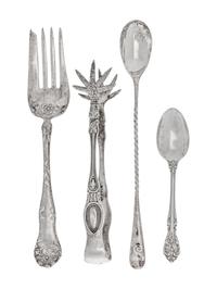 A Collection of American, Peruvian, and Mexican Silver and Silver-Plate Table Articles