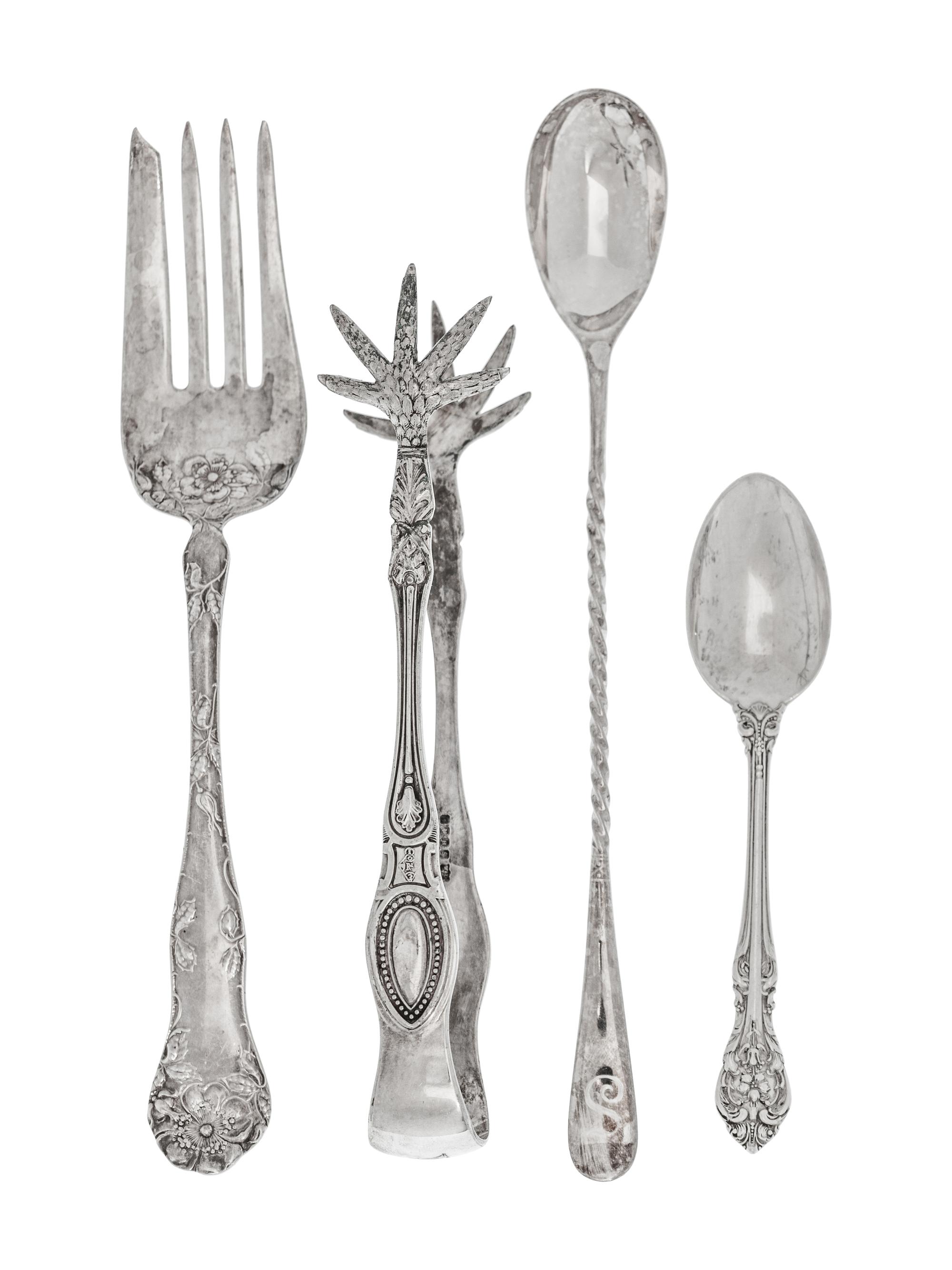A Collection of American, Peruvian, and Mexican Silver and Silver-Plate Table Articles