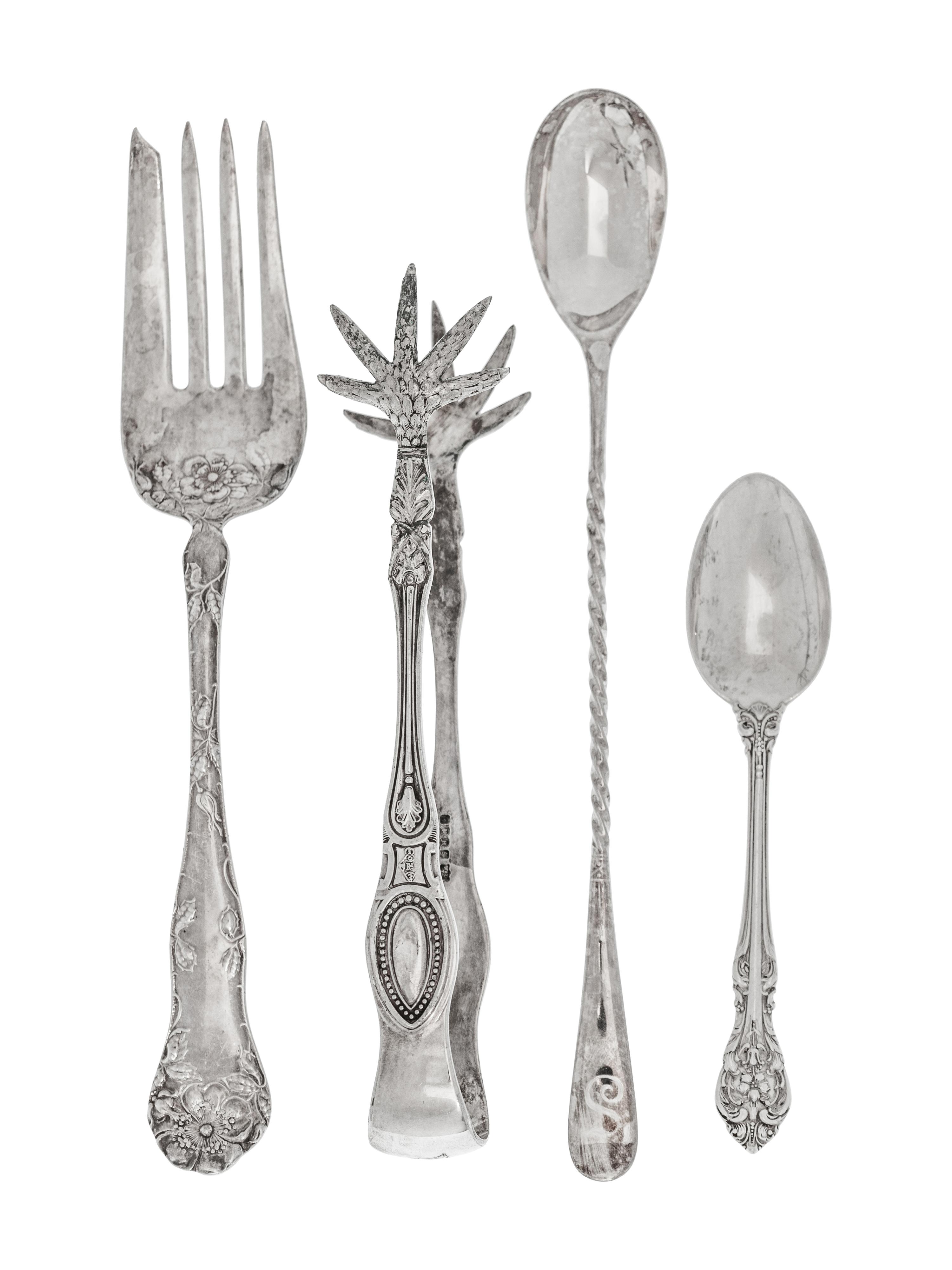 A Collection of American, Peruvian, and Mexican Silver and Silver-Plate Table Articles