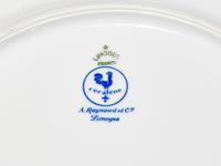 An A. Raynaud et Cie. Limoges Morning Glory Spray Parcel-Gilt Porcelain Dinner Service