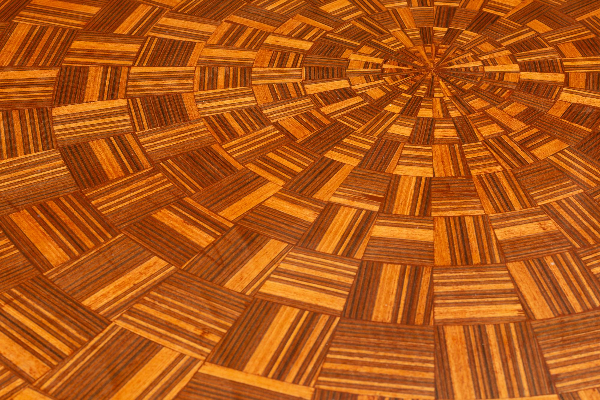 A Continental Parquetry Octagonal Center Table