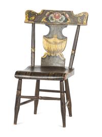 A Country Classical Paint Decorated Child's Chair