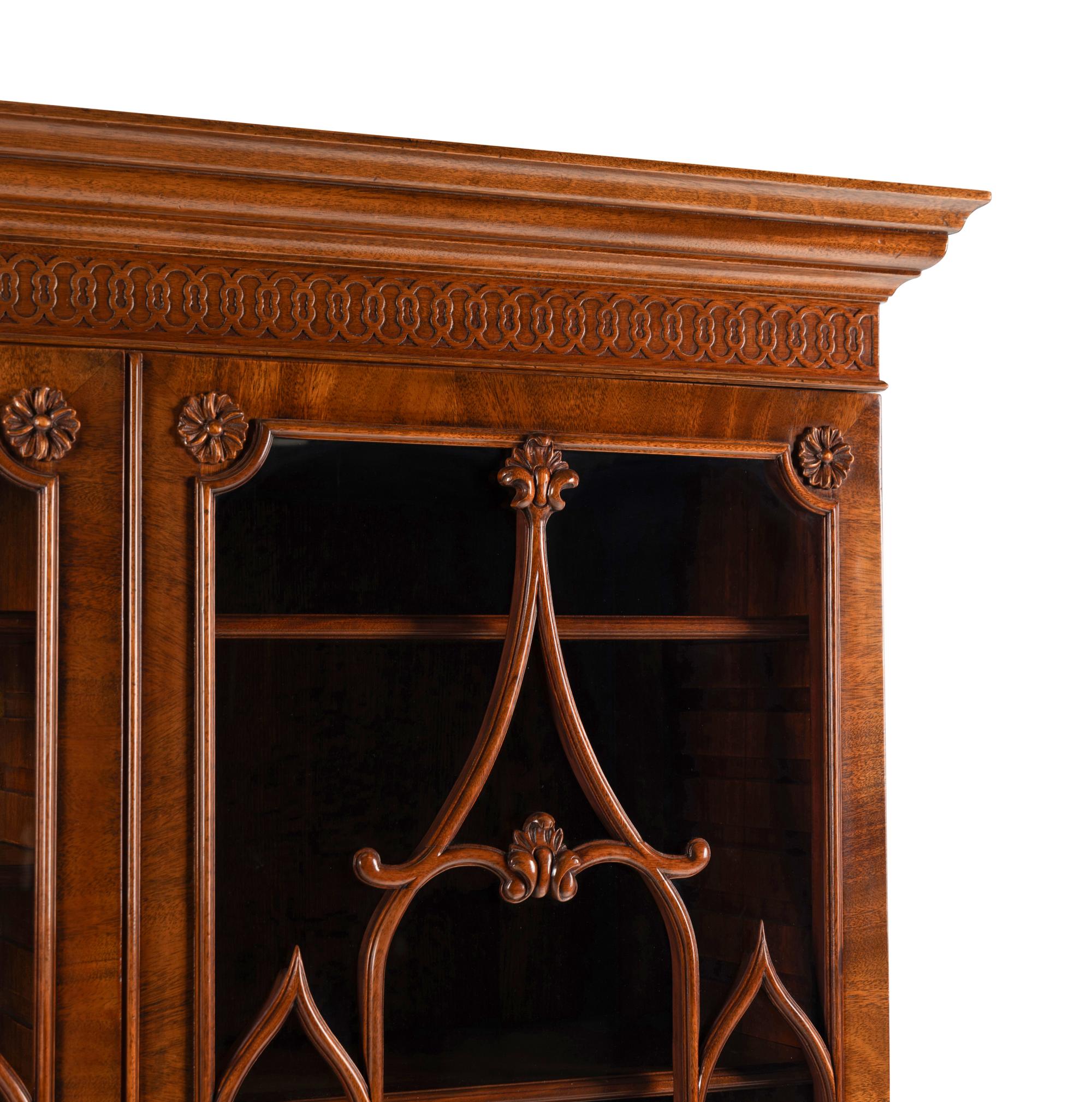 A Burton-Ching Ltd. George III Style Carved Vitrine Cabinet