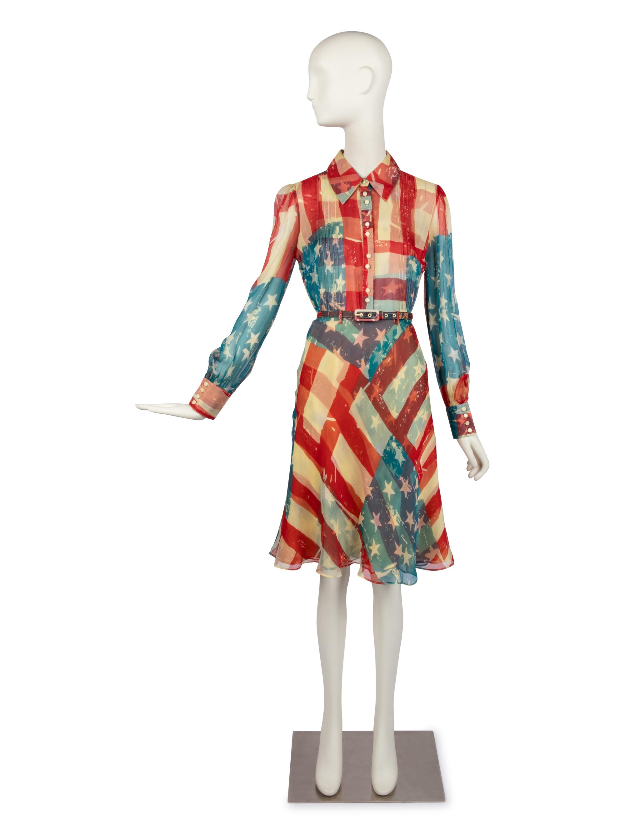 Catherine Malandrino Flag Dress, Fall 2001
