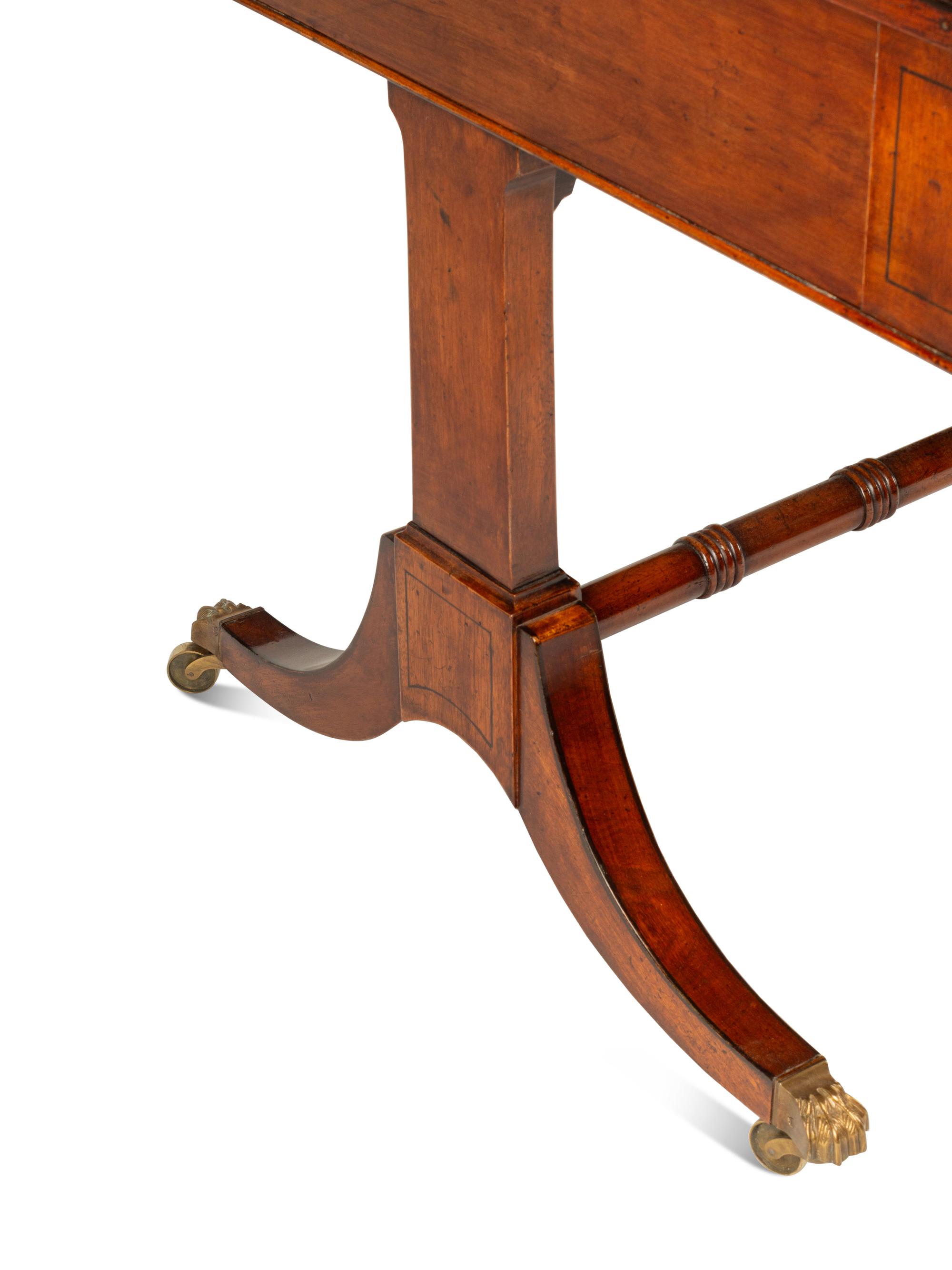 A George III Style Mahogany Library Table