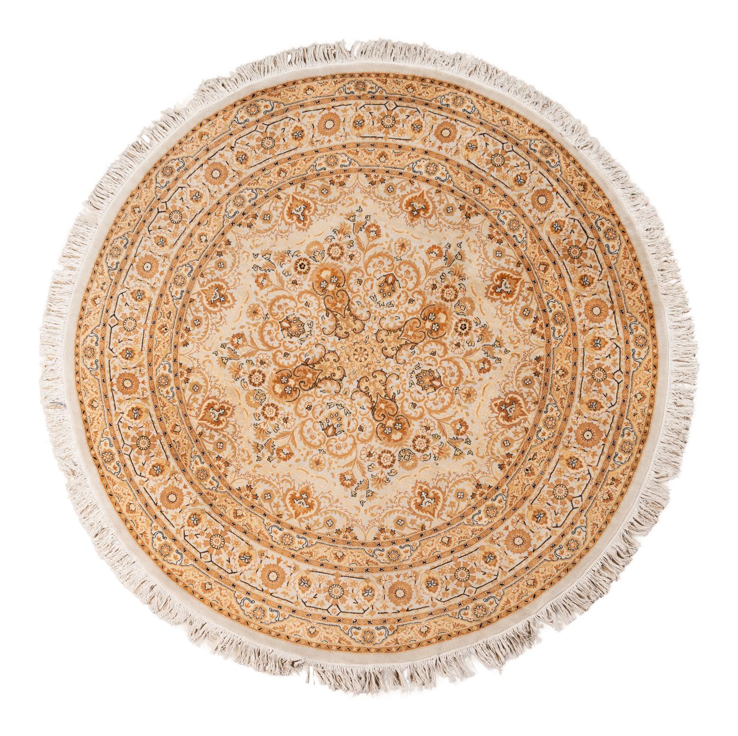A Sino-Persian Circular Wool Rug