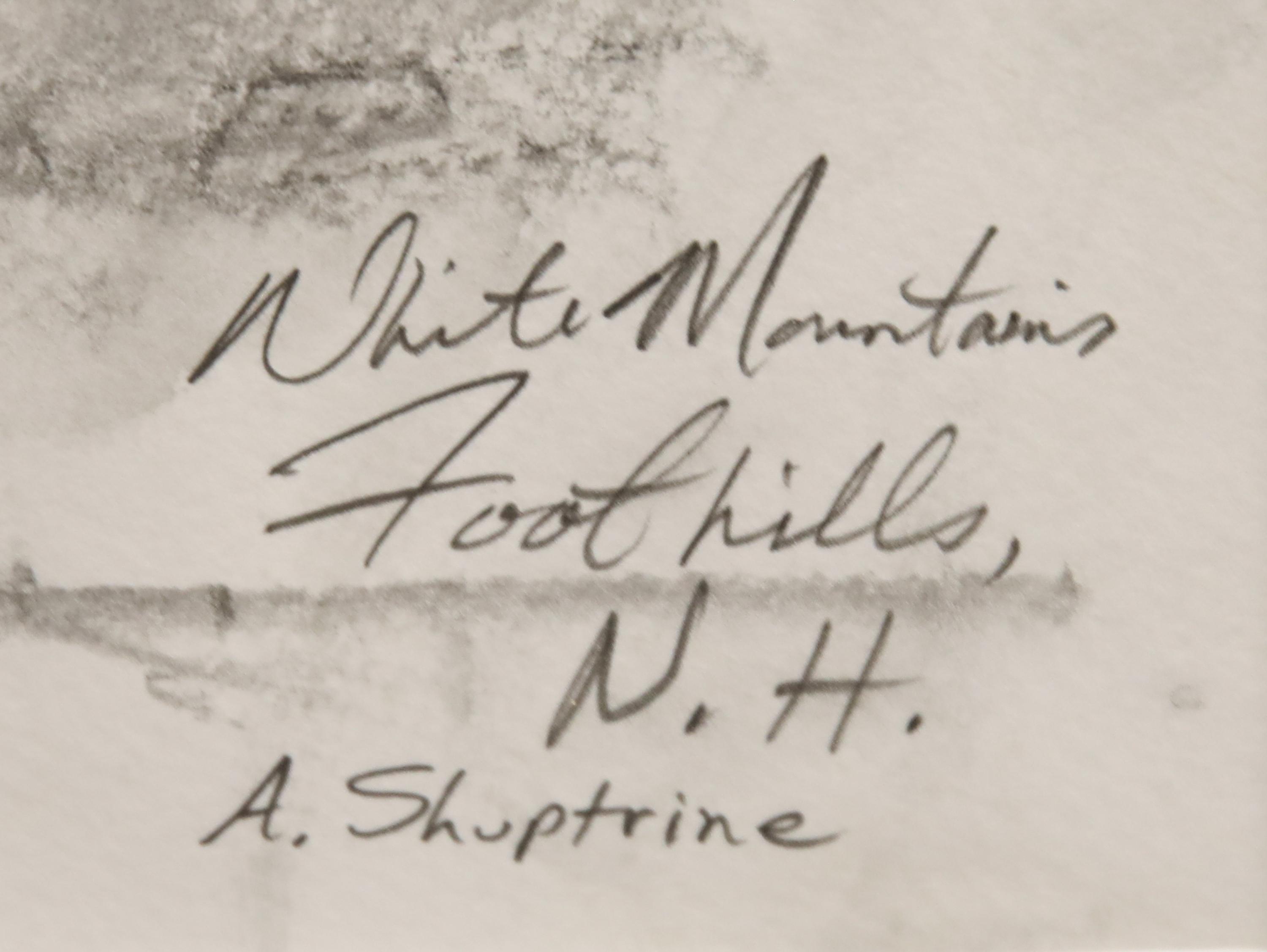 White Mountain Foothills, N.H., together with an autographed first edition of his book entitled, I Come From A Place