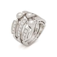 BULGARI, WHITE GOLD AND DIAMOND 'FIREWORKS' RING