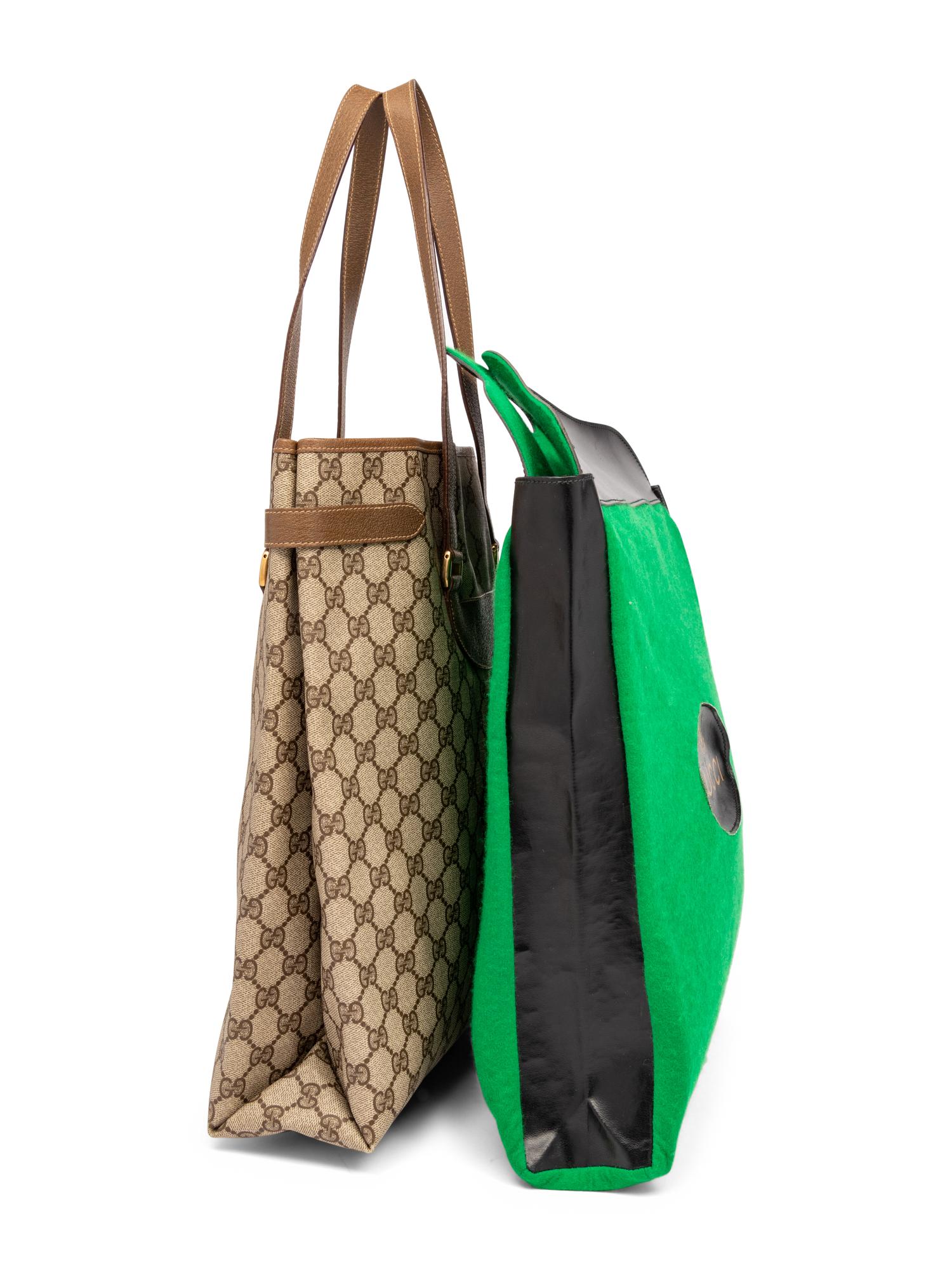 Two Gucci Tote Bags, 1980s