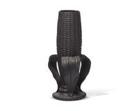 A Wedgwood Black Basalt Cornhusk Bud Vase