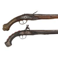 Two Ottoman Kubur Flintlock Pistols