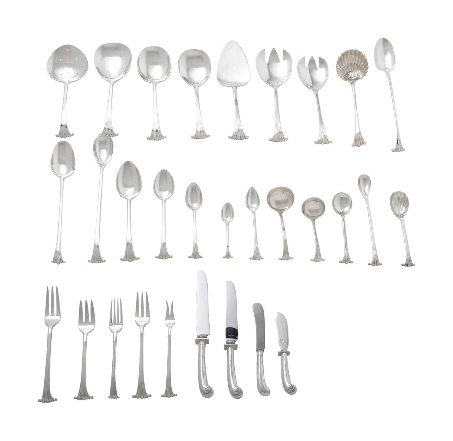 An American Silver Flatware Service