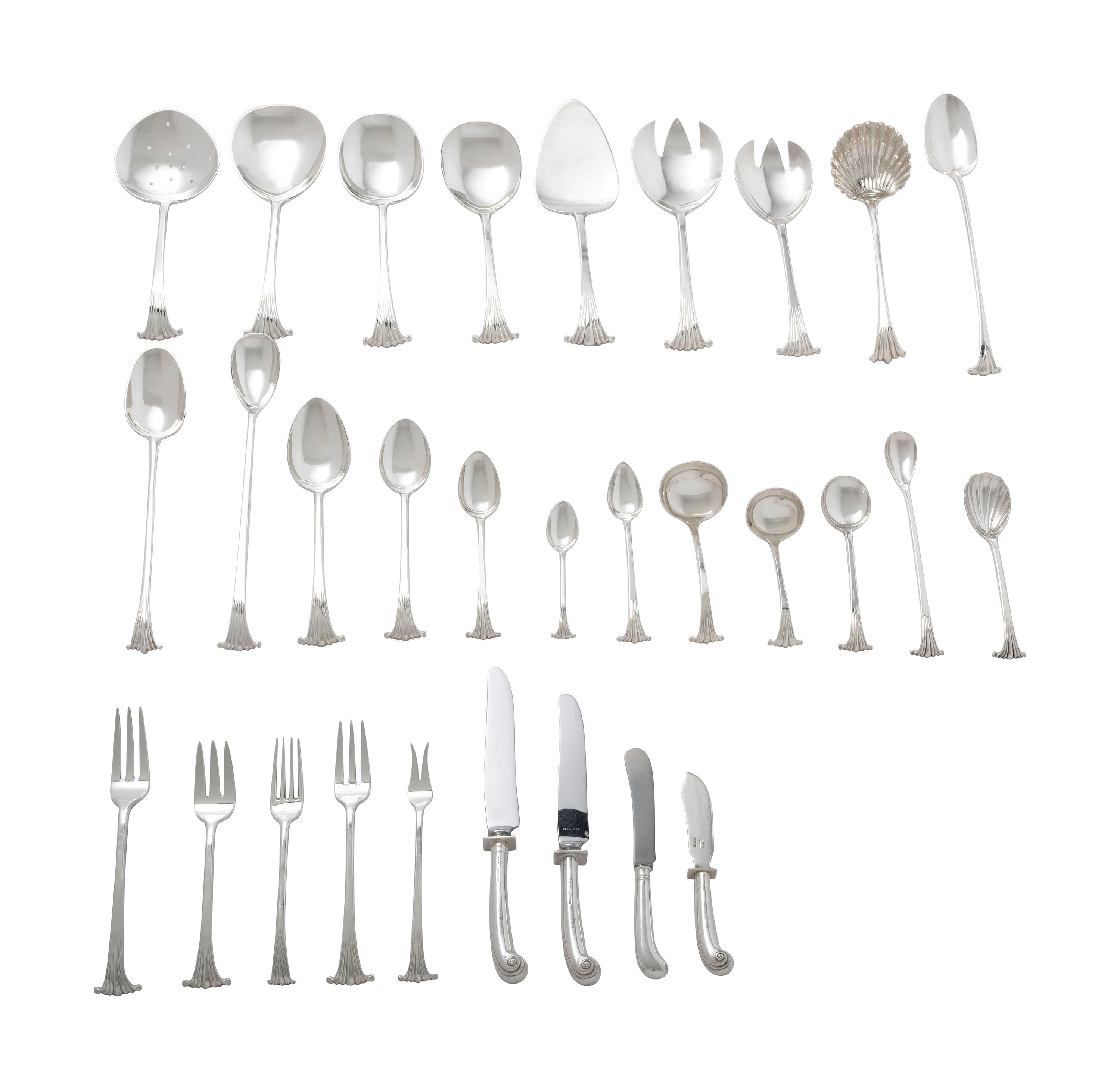 An American Silver Flatware Service