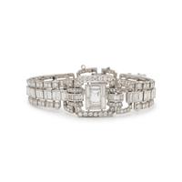 PLATINUM AND DIAMOND BRACELET