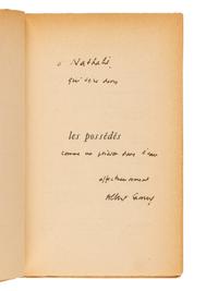CAMUS, Albert, (1913-1960). Group of 4 FIRST EDITIONS, SIGNED OR INSCRIBED, comprising: