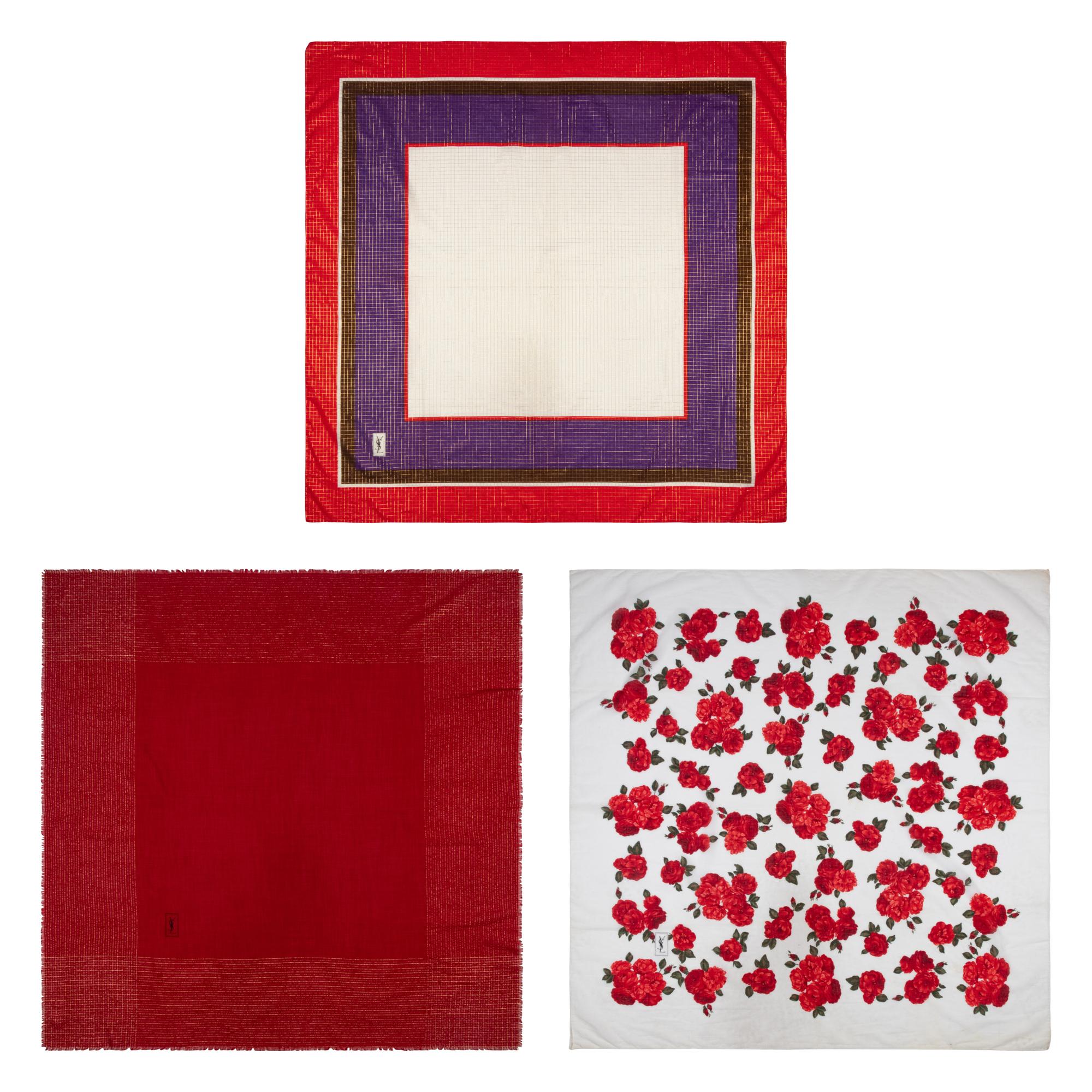 Three Yves Saint Laurent Shawls