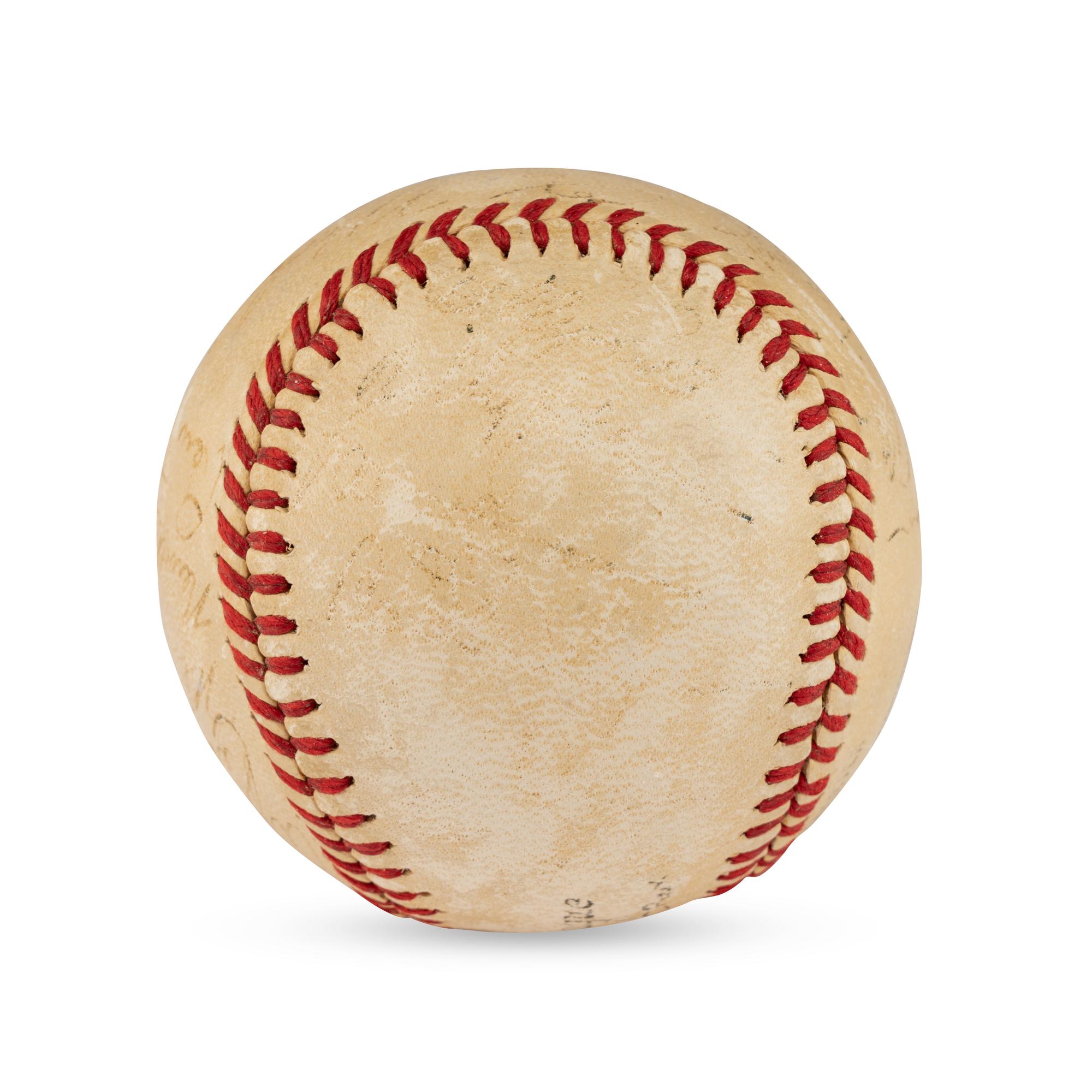 A 1942 Brooklyn Dodgers Team Signed Autograph Baseball (Beckett Authentication Services Letter of Authenticity)
