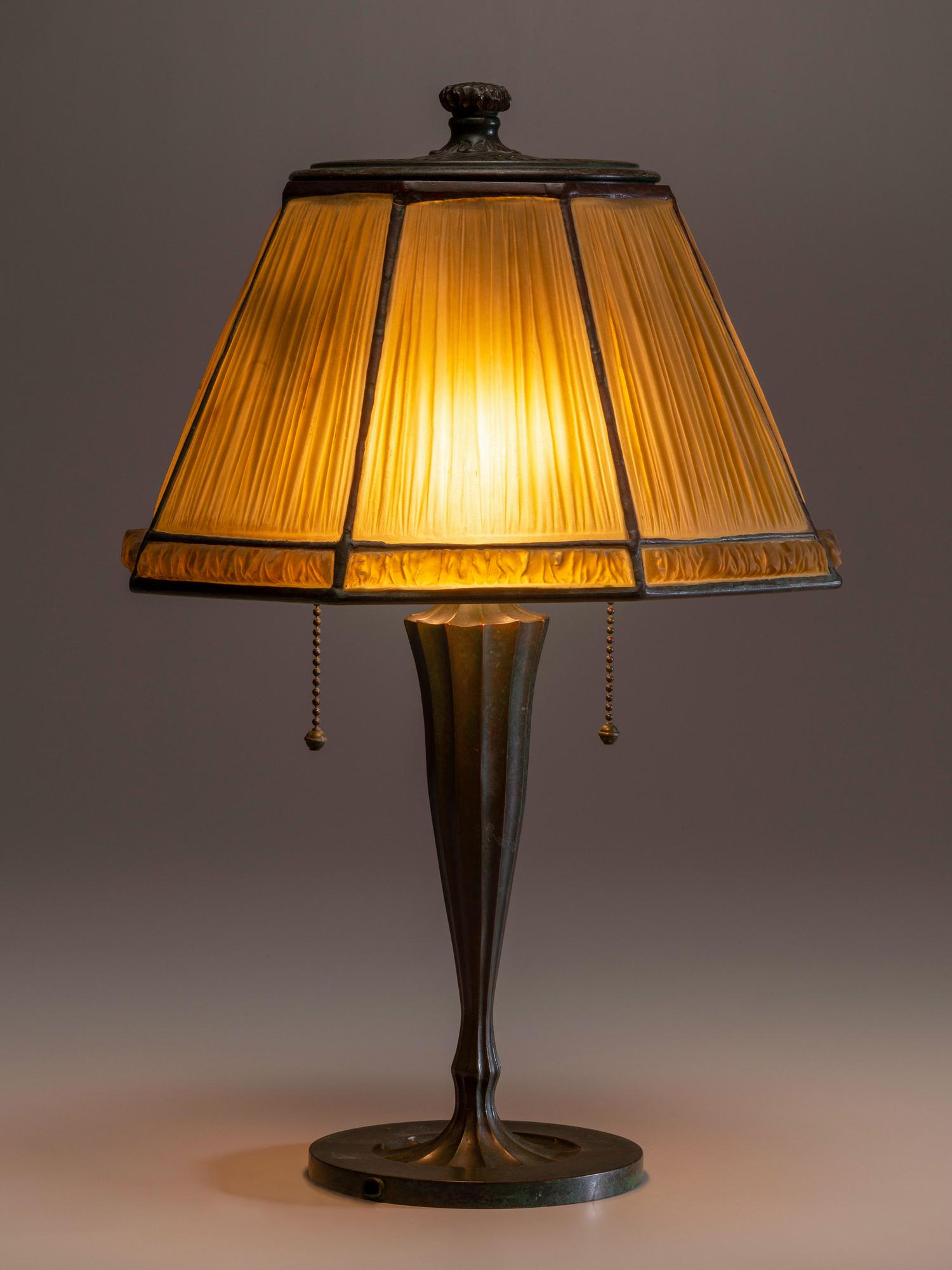 Linenfold Desk Lamp