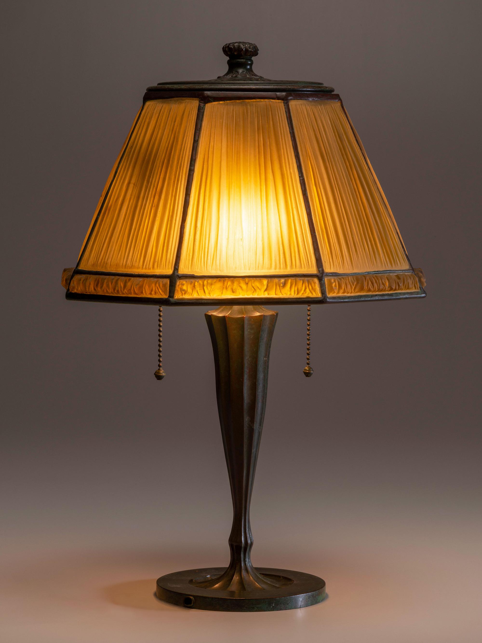 Linenfold Desk Lamp